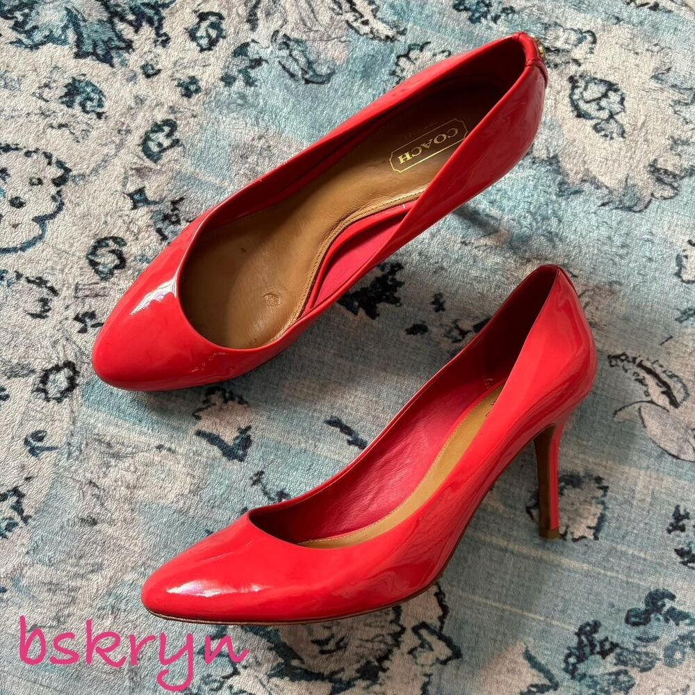 Coach Women's Red and Pink Courts